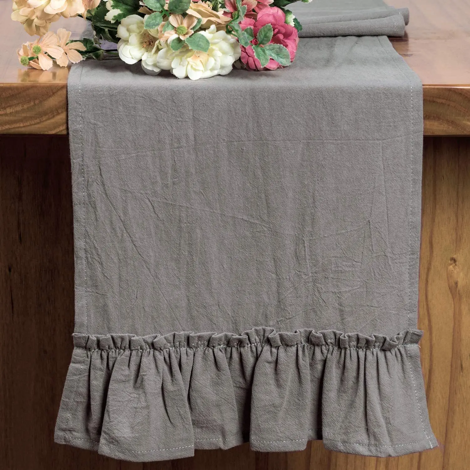 

Рождественская хлопковая скатерть с оборками 100%, оранжевая скатерть для праздника, вечеринки, тканевая декоративная подстилка для праздника, свадьбы, фестиваля