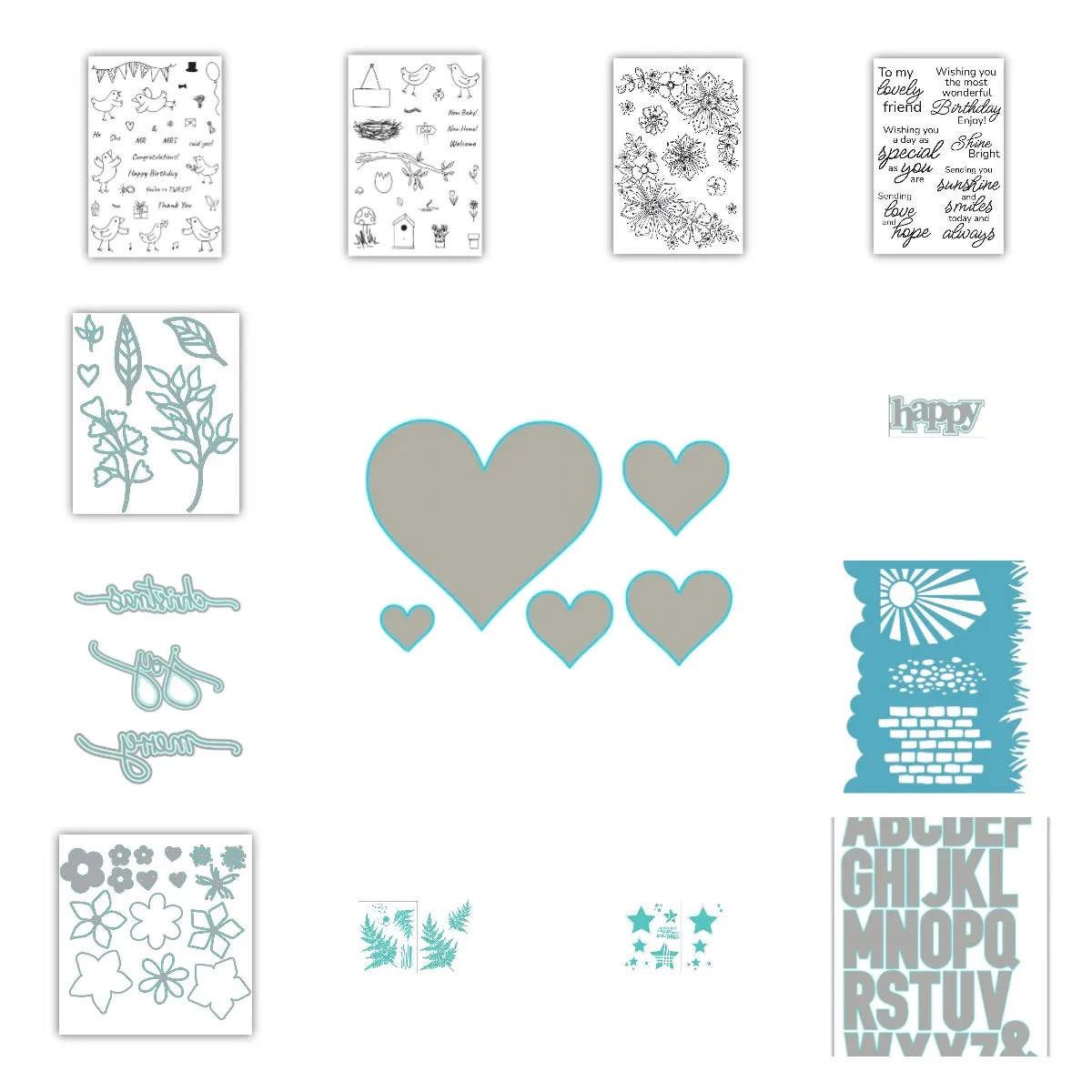 

Flowers And Letters Series Metal Cutting Dice And Stamps For Scrapbooking Stencil DIY Molds Scrapbooking Paper Making Cuts Craft
