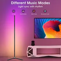 Corner Floor Lamp RGB Color Changing Ambient Mood LED Lighting for Bedroom Living Room Corner Decoration Led Smart Lamp