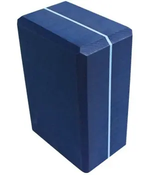 

4 Inch Purple Striped Yoga Block
