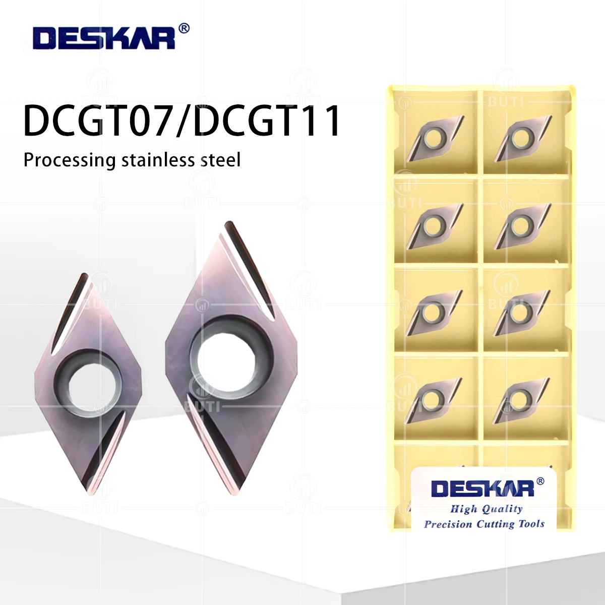 

DESKAR 100% оригинальные токарные станки с ЧПУ со встроенными токарными лезвиями из твердого сплава DCGT070202 DCGT070204 DCGT11T302 DCGT11T304R-U L-U