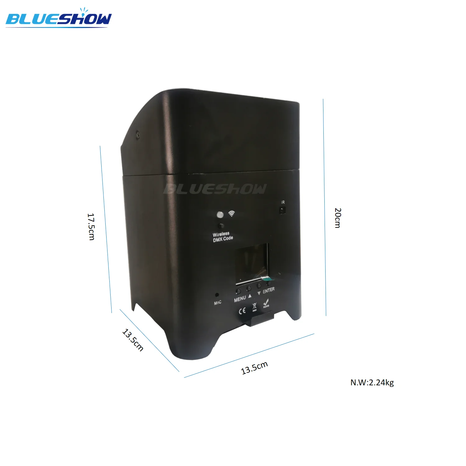 0 налог беспроводная аккумуляторная лампа Par Light F светильник case 6x18W RGBWAUV 6 в 1 с