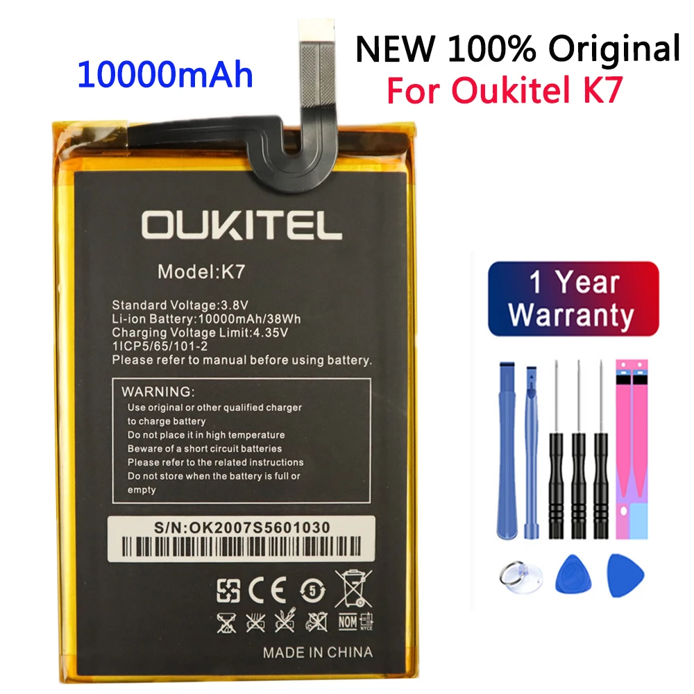 

100% Оригинальный аккумулятор 10000 мАч для Oukitel K7 /K7 яркость высокое качество + номер отслеживания
