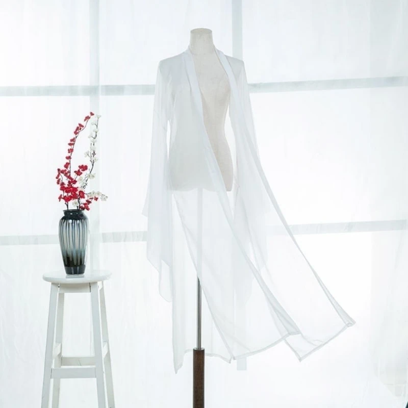 Летний женский длинный шифоновый кардиган с солнцезащитным кремом рукав три