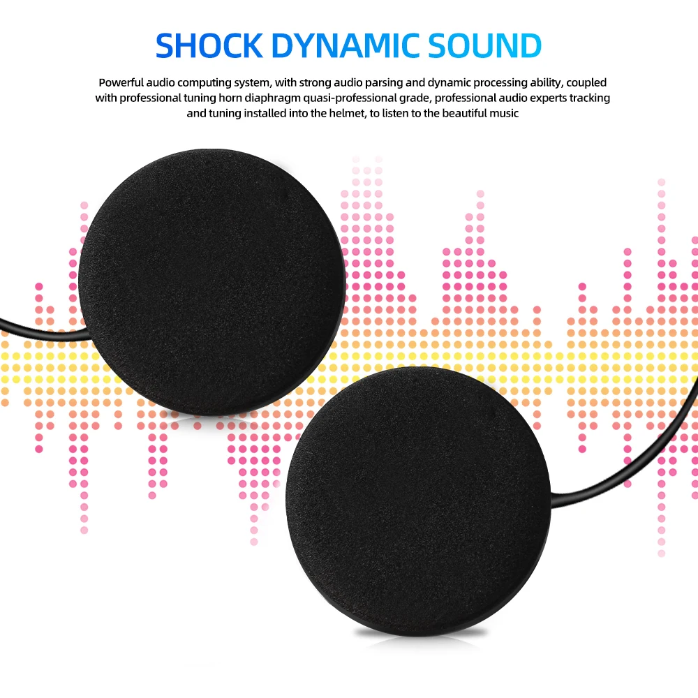 Bluetooth-гарнитура NYF BT30 мотоциклетная с поддержкой Bluetooth 5 3 и аккумулятором 900 мА · ч