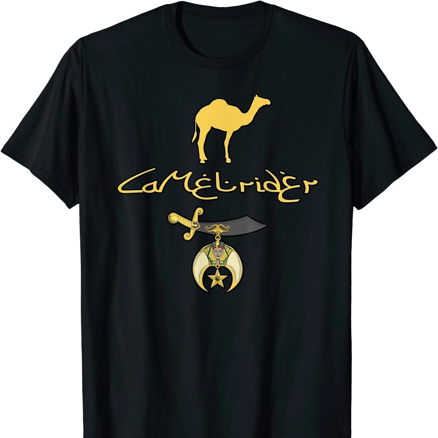 

Camel Rider Shriner Masonic Symbol Freemason T Shirt New 100% Cotton Short Sleeve O-Neck T-shirt Casual Mens Top