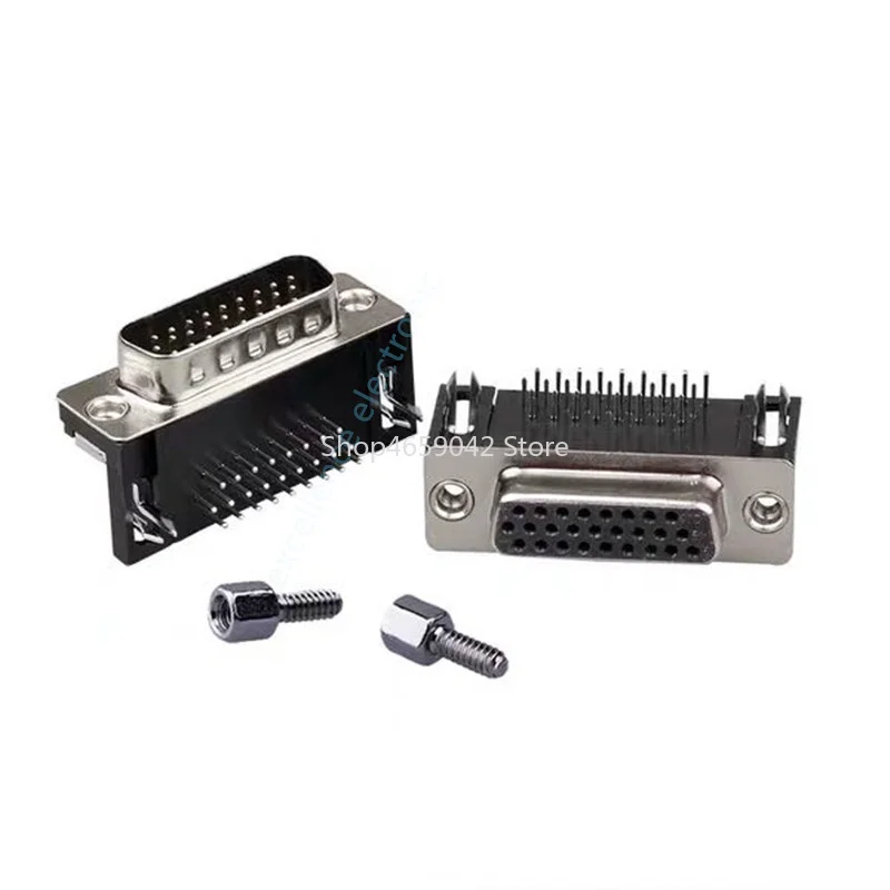 2 шт./лот D-sub DB26 HDR26 разъем папа/гнездо 26-контактный 3-рядный прямоугольный адаптера