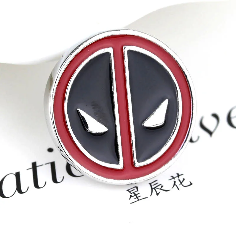 

Disney Marvel Avengers Deadpool Enamel Brooch Metal Lapel Pin Movie & TV Creative Fashion Jewelry Decoration Gift