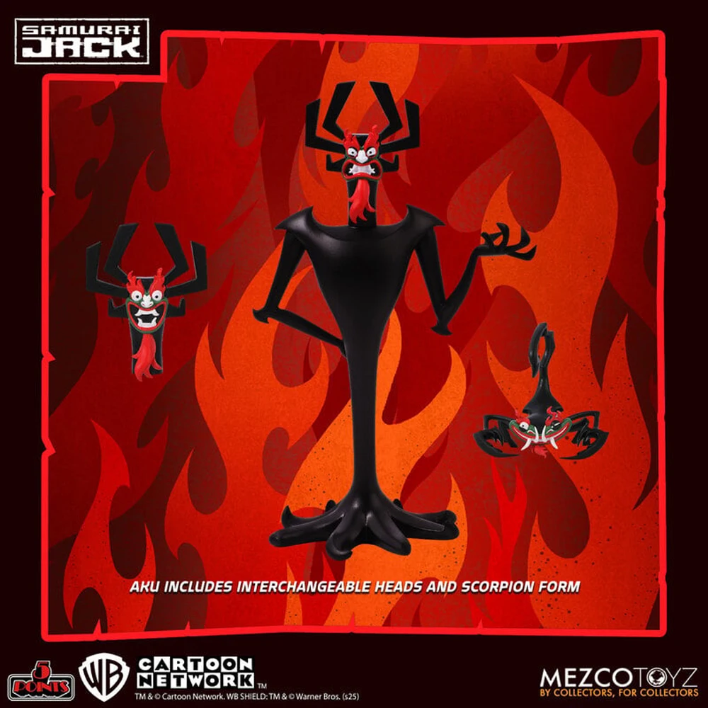 Фигурка Mezco Toyz 5 Points Samurai JackMad JackAku, 3,75 дюйма, коллекционная модель, гаражный набор (не костюм) (art.: 3920dafb68eb6) - 3920dafb68eb6