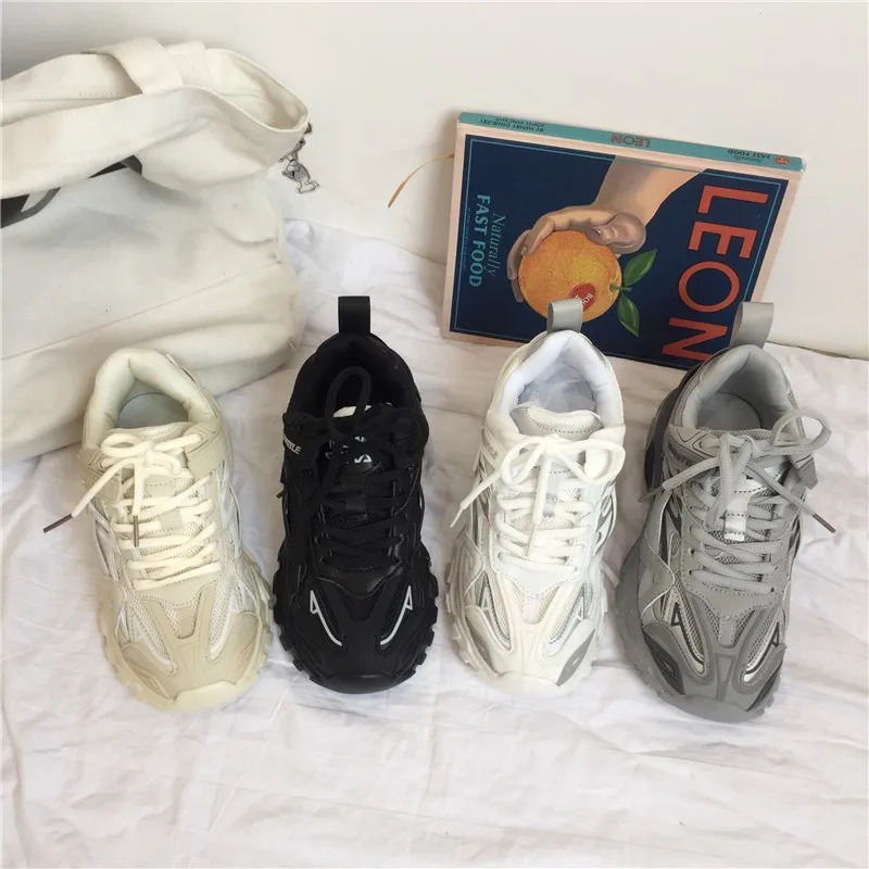 Mr Co Korean Version Of Hong Kong Style Shoes Female Chic Casual Student Retro Old Shoes Tide Ins Super Hot Wild Bf Sports Shoes