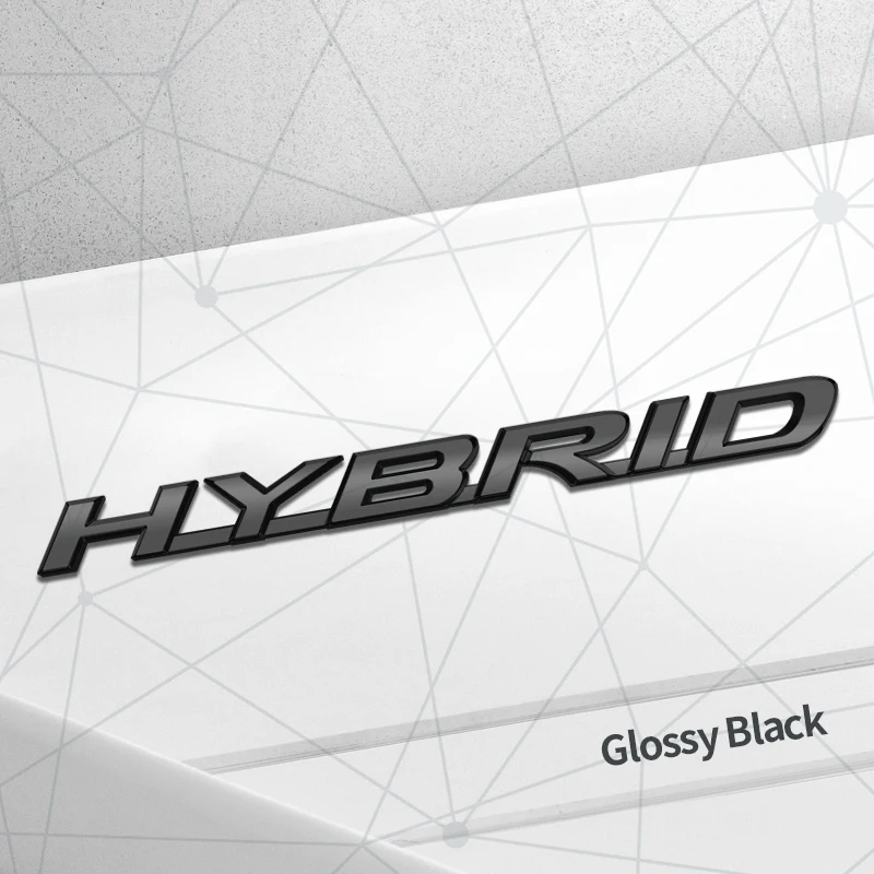 

3D авто металлический значок HYBRID, эмблема заднего багажника автомобиля, наклейка с логотипом, декор для Lexus RX450h ES300h IS300h LS500h NX300h, Стайлинг кузова
