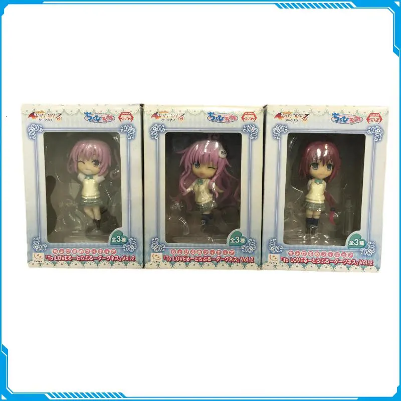 

FURYU Original To Love Anime Figure Nana Asta Deviluke Lala Satalin Deviluke Kurosaki Meia Q Version Figure Collectible Model
