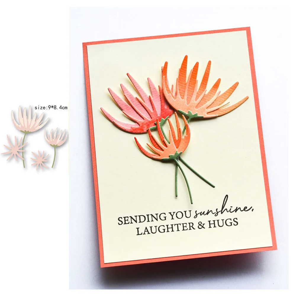 

Beautiful Floral Decoration Metal Cutting Dies Stencils Die Cut for DIY Scrapbooking Album Paper Card Embossing New 2022