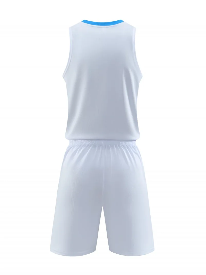 8042 # Тренировочный комплект для баскетбола в тренажерном зале майка с v-образным