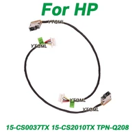 1pcs dc power jack cable for hp 15 cs0037tx 15 cs2010tx tpn q208 laptop flex cable