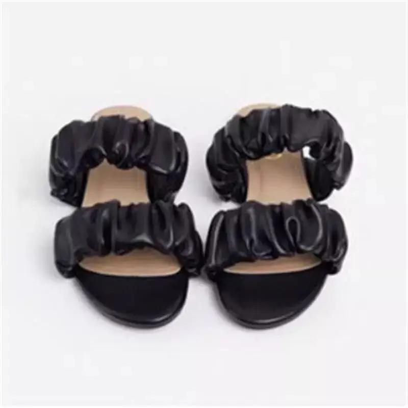 2023 Summer Slippers Women Flat Luxury Outdoor Beach Flip Flops Female Sandals Design Slides Shoes Woman Big Size  6-11