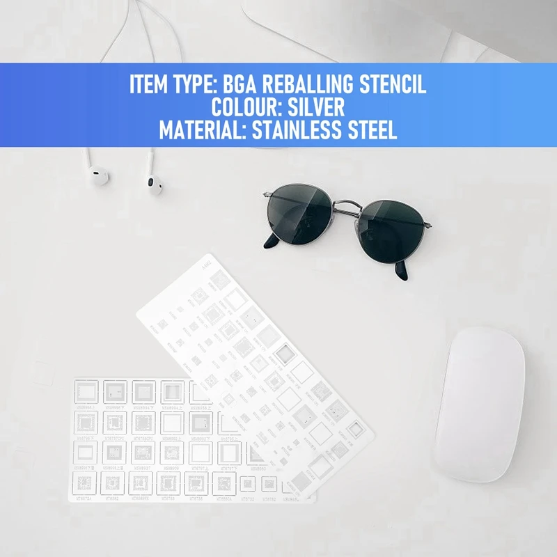 4 шт. Универсальный трафарет BGA для MTK MSM Samsung Huawei Xiaomi Ipad CPU RAM PM Power IC Reball Pin шаблон