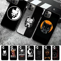 fhnblj pit bull lovely pet dog pitbull phone case for iphone 11 12 13 mini pro max 8 7 6 6s plus x 5 se 2020 xr xs funda case