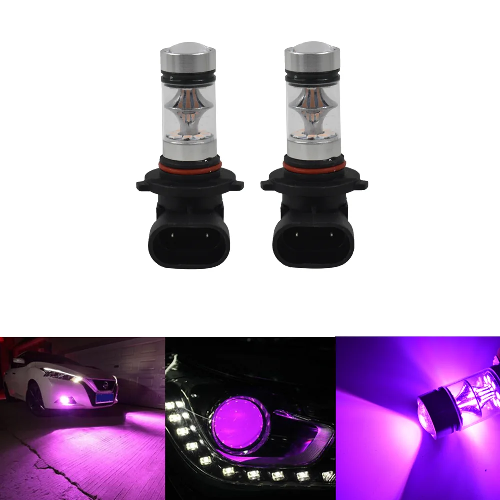 

New 9005 LED Foglights Conversion Kit Bulbs High Low Beam 100W 6000K Super White 3000K Auto Driving Headlight High Low 12V 24V