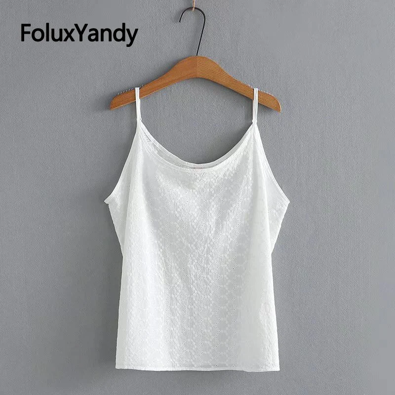 

Женские летние топы с вышивкой, размеры 3XL, 4XL, женские повседневные топы без рукавов, белые KKFY6039