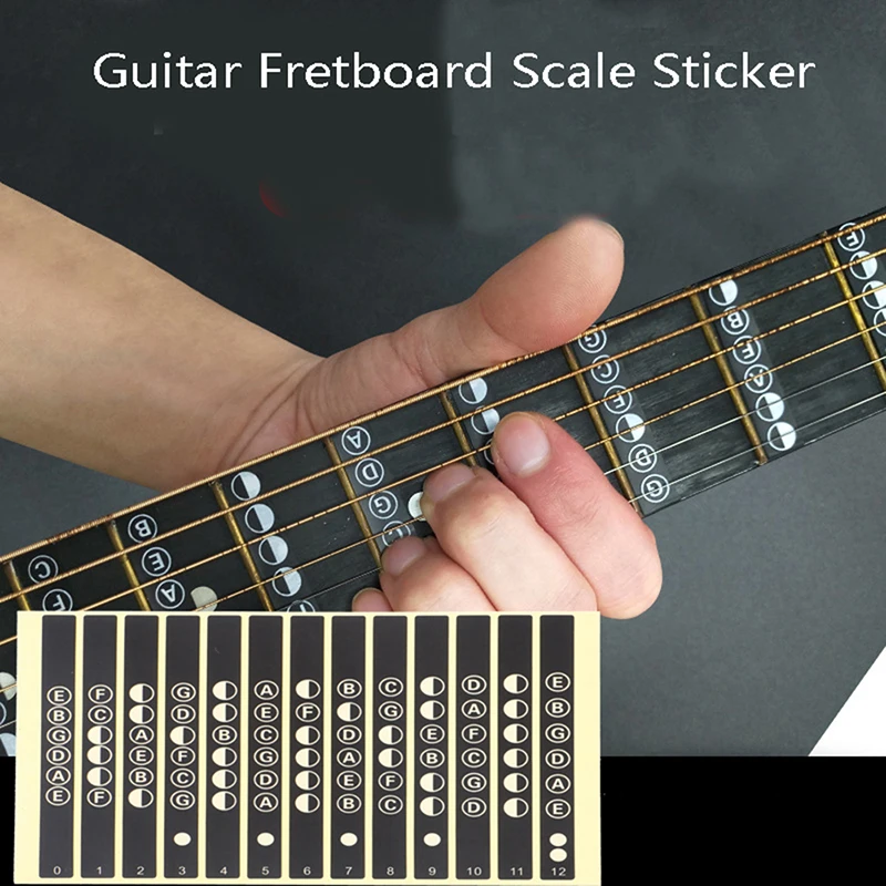 

Hot Sale!!! Guitar Fretboard Notes Map Labels Stickers Fingerboard for 6 String Acoustic 1pcs
