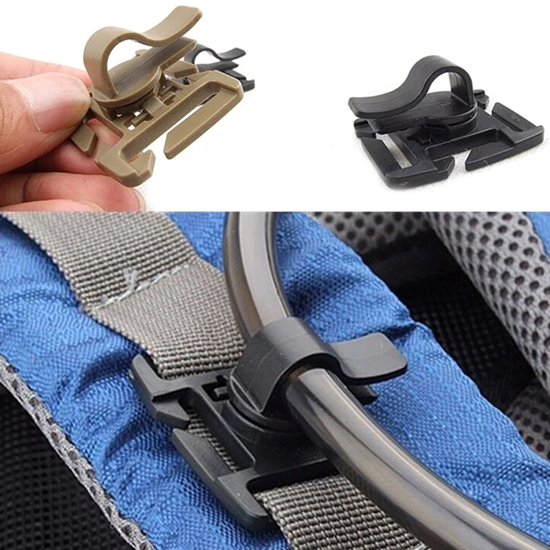 

1 Pack Beverage Hose Clamp Fixture Hose Hose Clip Backpack Tactical Buckle