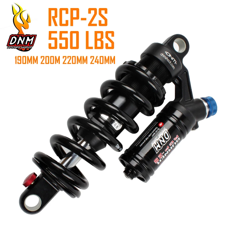 DNM RCP-2S Mtb Bicycle Downhill DH Rear Shock FASTACE Mountain Bike Shock Absorber 190mm 200m 220mm 240mm 550 Lbs New Model Type