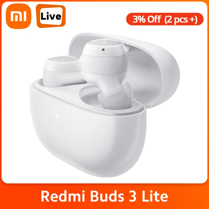 Беспроводные наушники глобальная версия Xiaomi Redmi Buds 3 Lite TWS Bluetooth 5 2 с аккумулятором