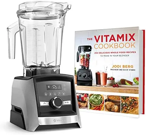 

Ascent Series Smart Blender, -Grade, 64 oz. Low-Profile Container Bundle with The Cookbook - 250 Delicious Whole Food Recipes (