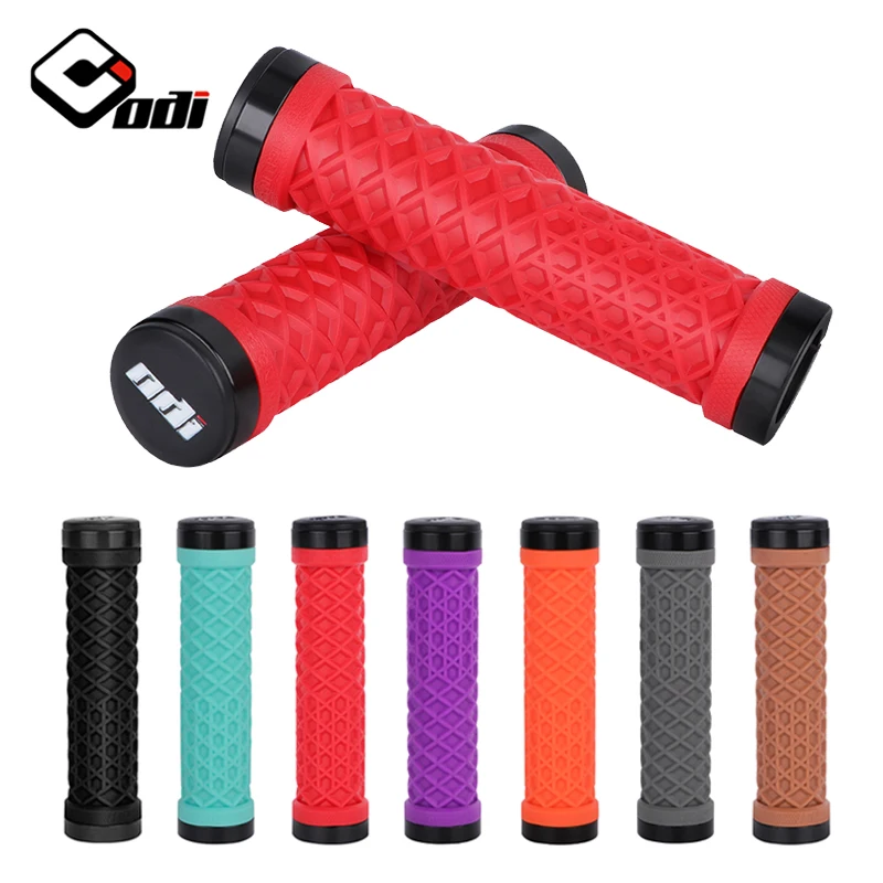 

ODI Silicone Bicycle Grips Durable Non-Slip Ergonomic Soft Rubber MTB Grip With Handlebars Locking End Cycling Accessories