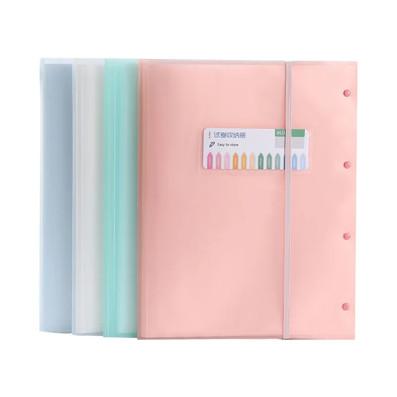 

A3/A4 Classification File Folders 40Sheets of Transparent Insert Multi-layer Large-capacity Storage Bag for Students Office