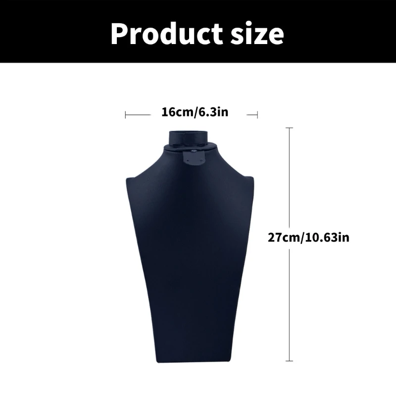 Стильное черное ожерелье стенд манекен держатель витрина для витрины ювелирных