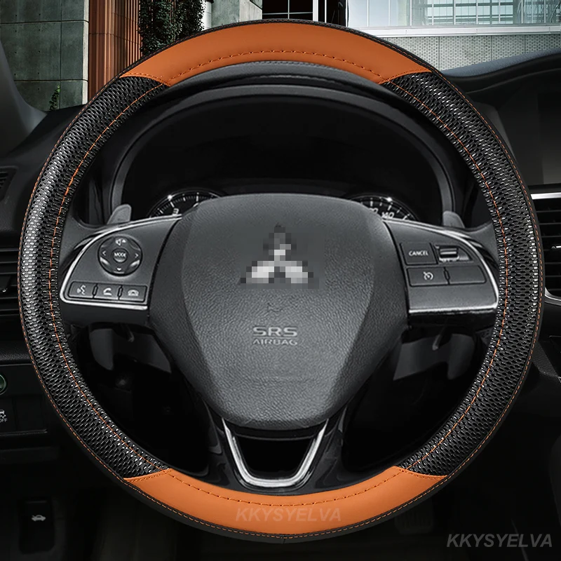 Автомобильный чехол на руль 38 см 15 дюймов для Mitsubishi ASX RVR Pajero Sport Outlander PHEV Airtrek Grandis