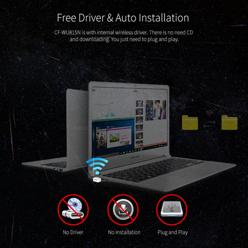 WVVMVV Wi-Fi адаптер мини беспроводная сетевая карта 150 Мбит/с функция AP 2 4G Windows ПК
