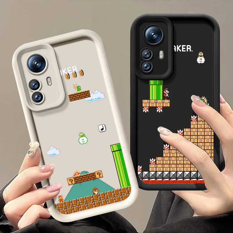 Мягкий силиконовый чехол для телефона Retro M-Marios Game Sky Eye Stairs Redmi Note 10 11 11S 12 13 Pro Plus 4G 11T