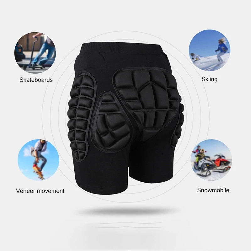 Outdoor Sports Skiing Shorts Hip Pad Protector Armor Ski Snowboard Skate Pants Protection Hip Butt Pad Sports Gear