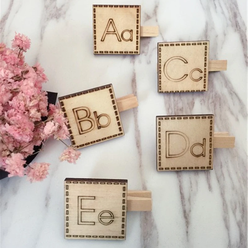 

10Pcs/Pack Mini Wooden Photo Paper Peg Pin Clothespin Craft Postcard Clips Home Wedding Decoration