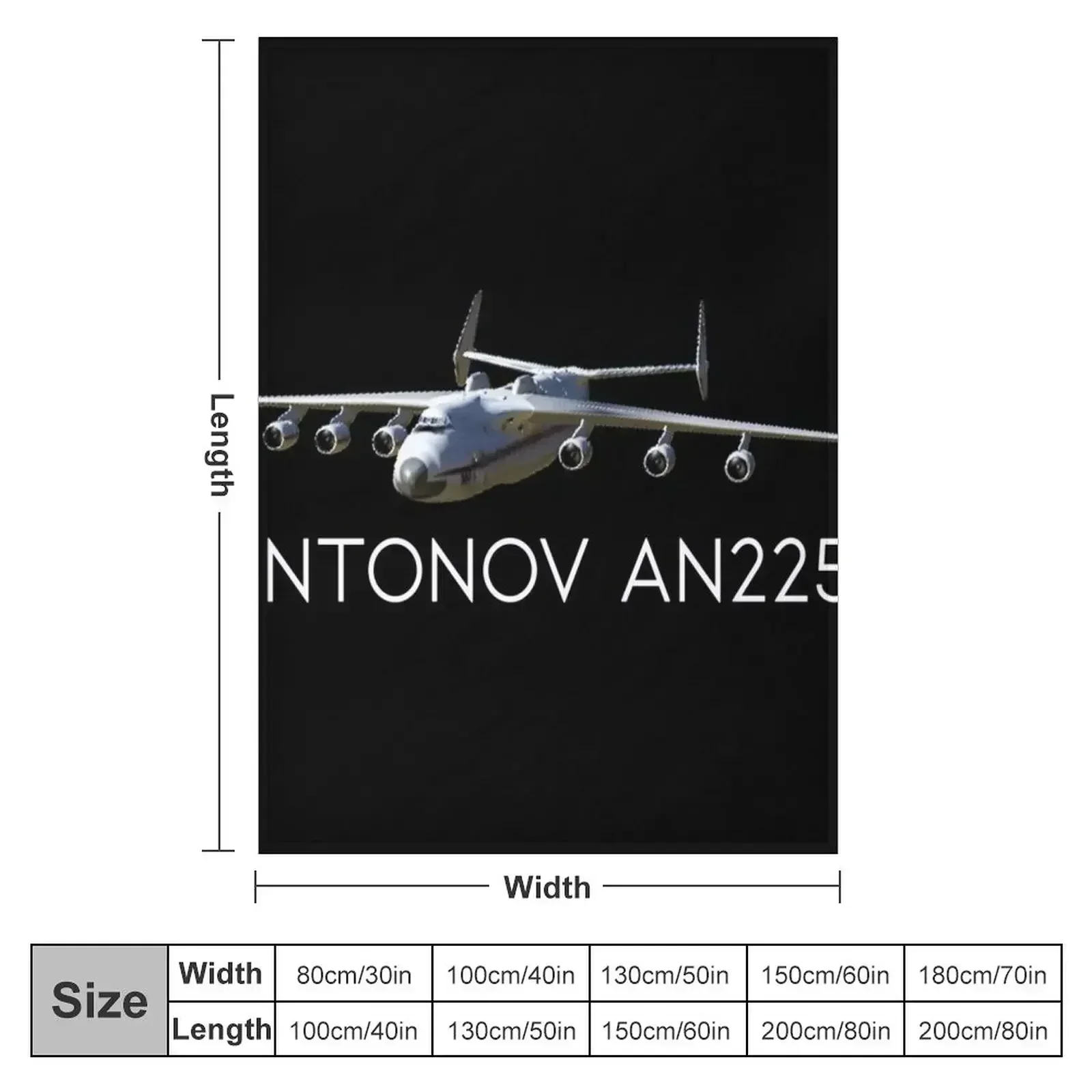 Фото Плед Antonov An225, декоративный плед, мягкий плюшевый плед, модный плед для диванов, персонализированный подарок, пушистый роскошный утолщенный плед. №2