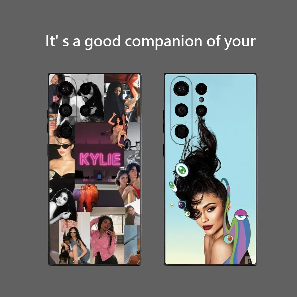 K-kylie J-jenner чехол для телефона с ремешком Samsung Galaxy S25 Ultra S22 S23 S24 S21 S20 5G защитный мягкий