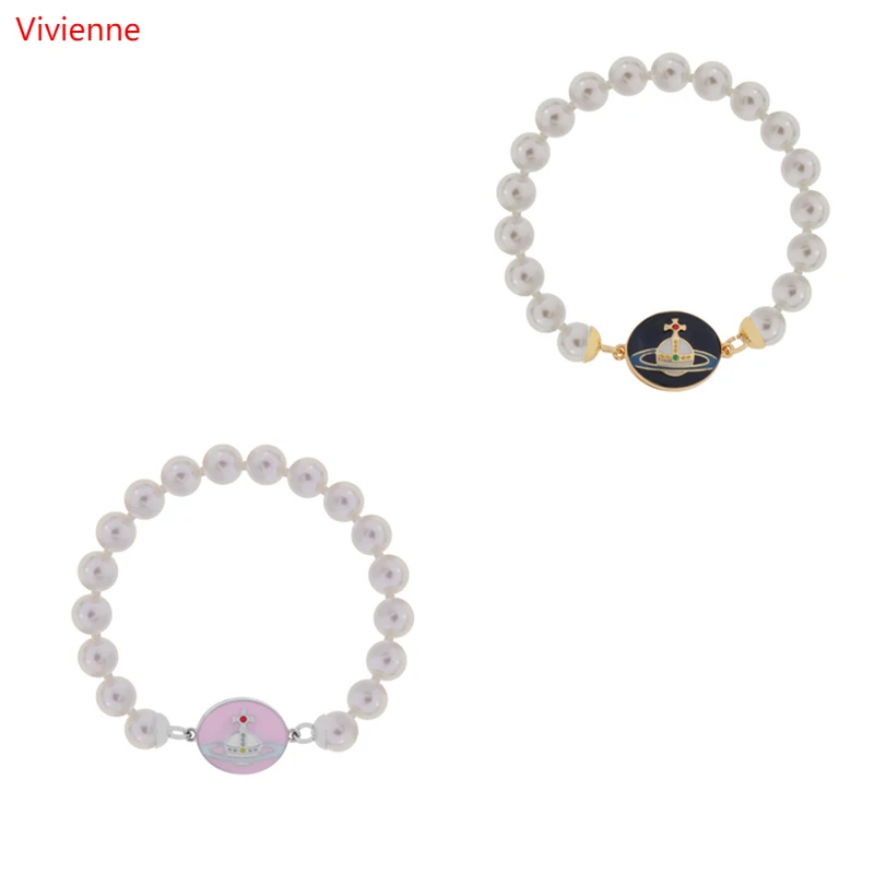 

Браслет с жемчужинами viприен westwoo VVA little saturn в стиле ретро, модные аксессуары для двора, Лидер продаж 2022