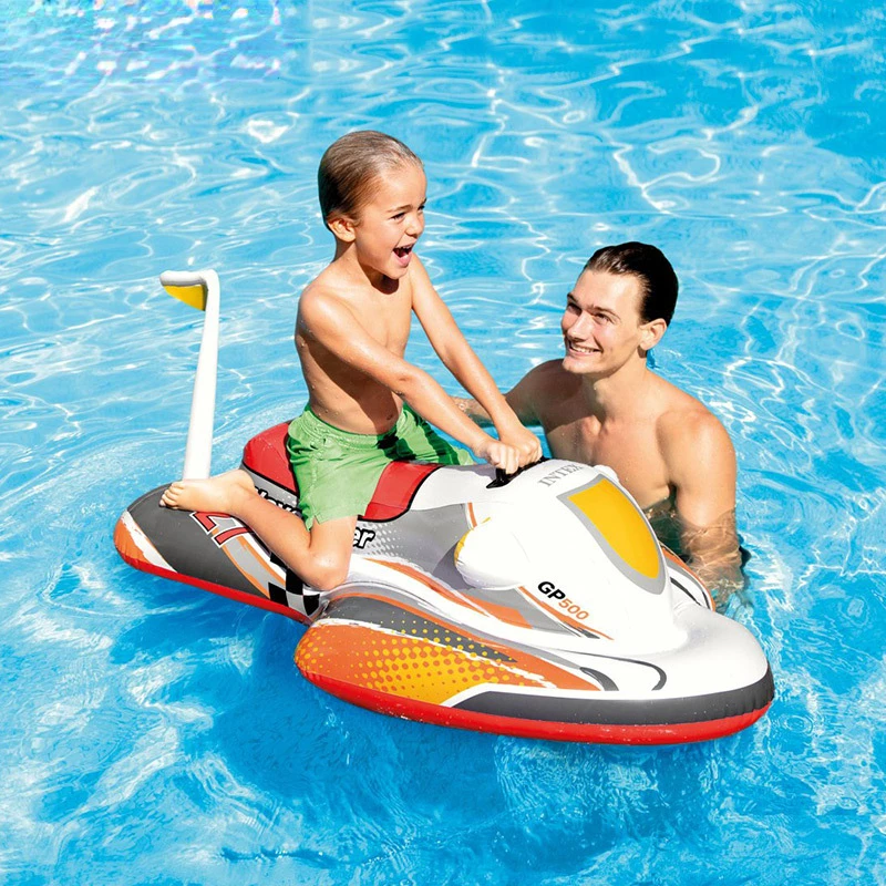 

Inflatable Float Seat Aircraft Big Airship Mounts Boys Pool Swim Ring Swimming Safe Motorboat Kids Water Fun Toys Birthday Gifts