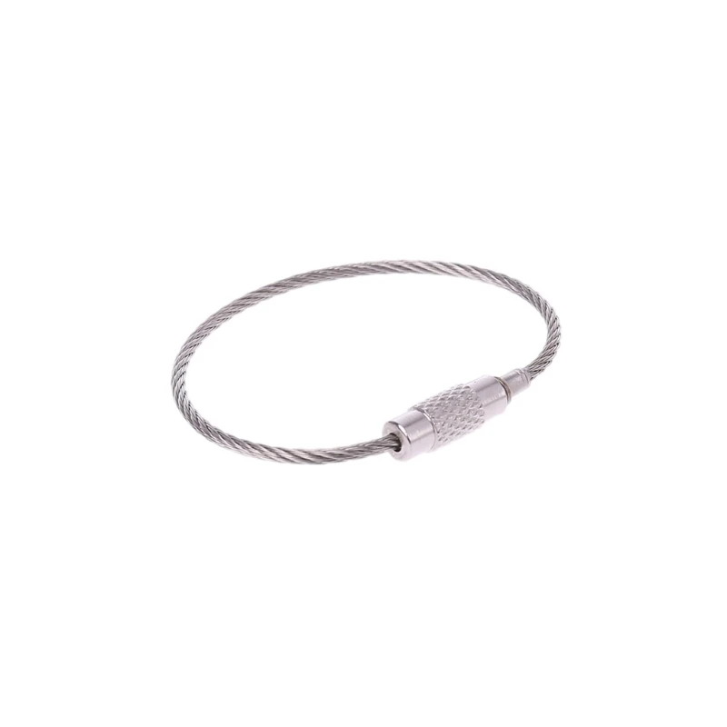 Новинка 2022 брелок для ключей из проволоки нержавеющей стали кольцо внешняя