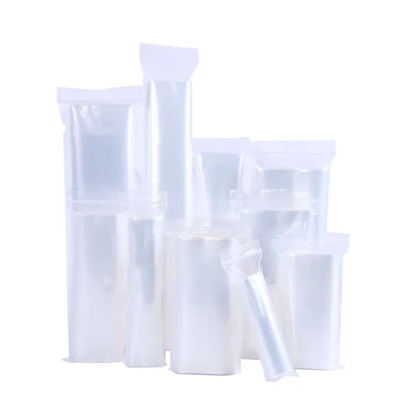 

100PCS Long Strip Sealing Bag PE Self-sealing Bag Waterproof Thickening Food Packaging Sealed Plastic Packaging Bag
