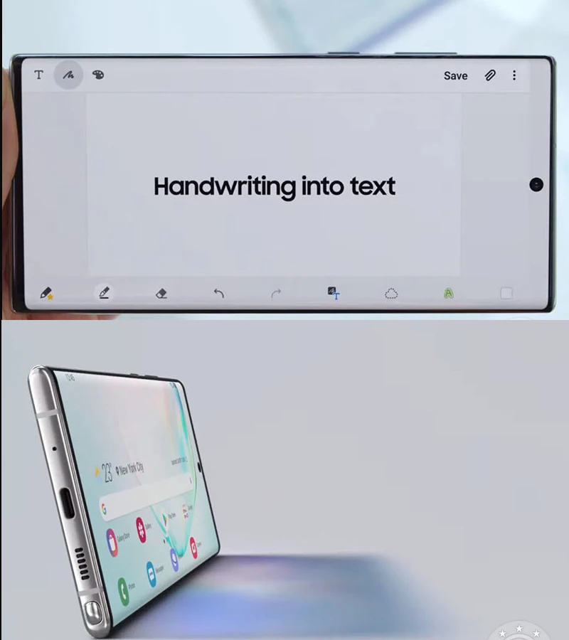 Samsung Galaxy Note 10 Plus N975U1 6.8Inch 12GB RAM 256GB ROM Unlocked Cell Phone QC 3.0 NFC Single SIM Android Smartphone