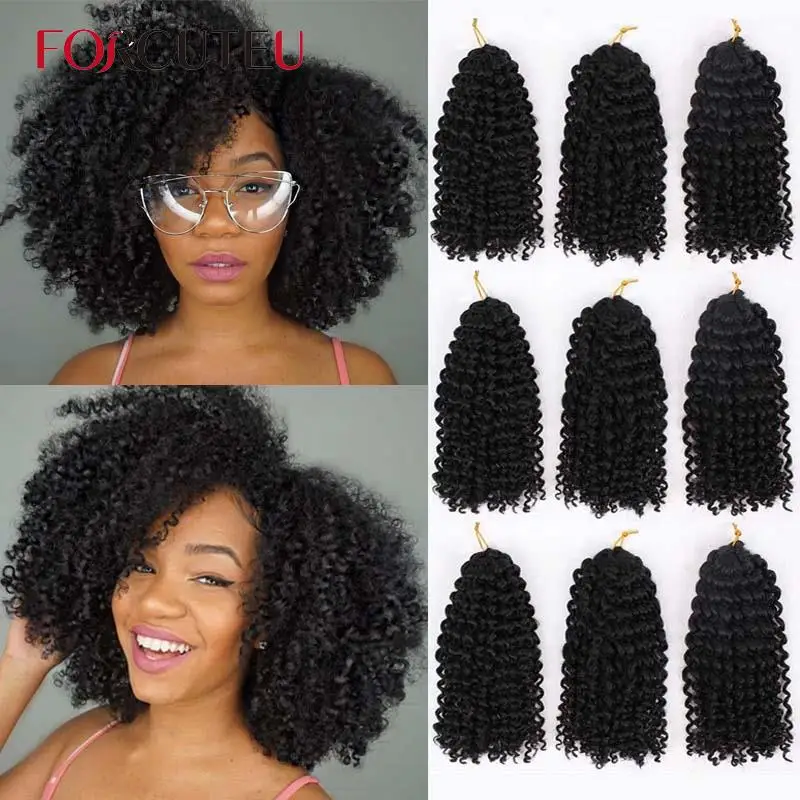 

Short Afro Kinky Curly Bob Marley Braid Hair Passion Twist Marlybob Crochet Braids Synthetic Braiding Hair Extension For Women
