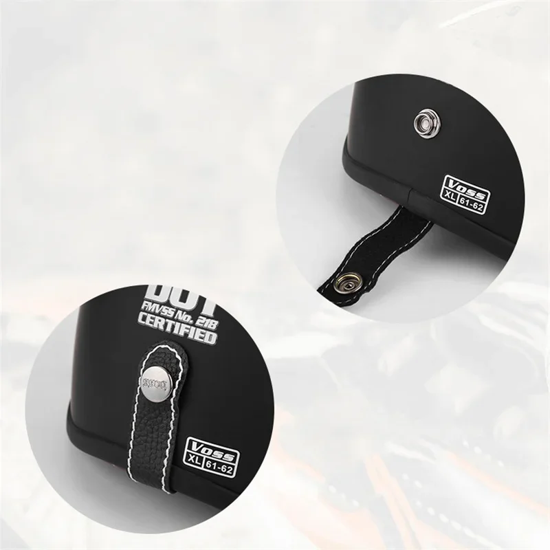 Винтажный мотоциклетный шлем на пол лица немецкий Ретро Kask cafe Racer scooter cruiser chopper