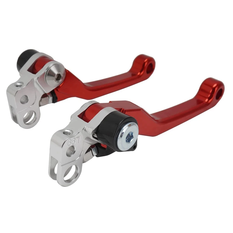 For Sur Ron Light Bee X/S Segway X260/X160 Brake Levers Dirt Bike Clutch Lever Adjustable Replacement Parts (Red)