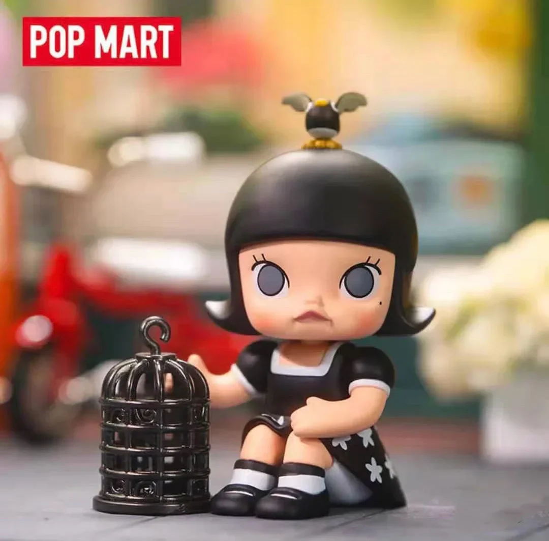 Фото Pop Mart Molly My Childhood Series Аниме Фигурка Угадай Сумка Орнамент Фигурки Домашний Декор Настольные Куклы Модель Подарок №1