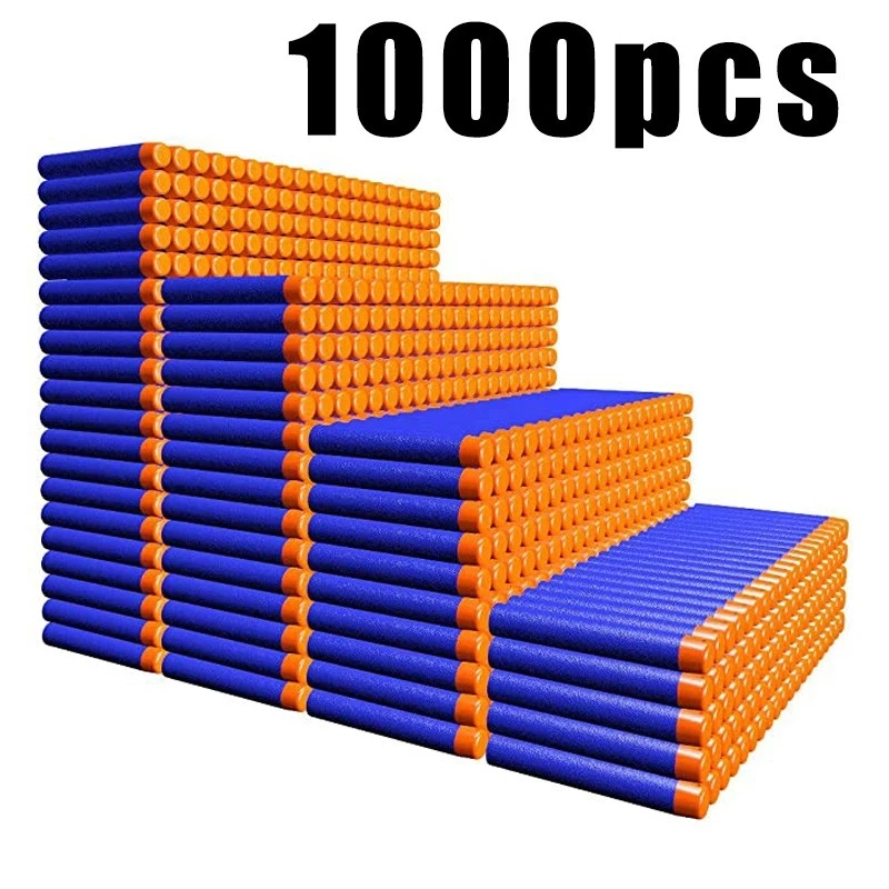Универсальные пули для бластера серии Nerf голубые/красные/зеленые 50-1000 шт. |