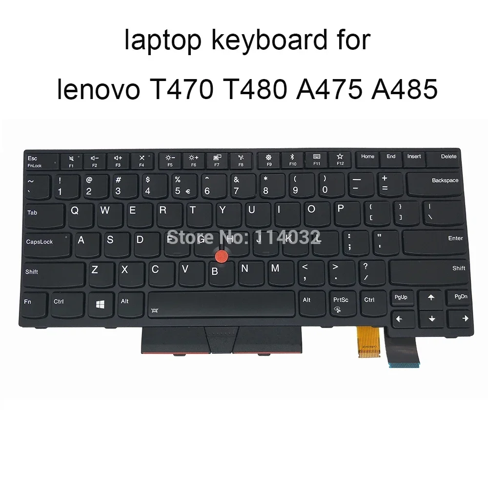 Клавиатура с подсветкой США для Lenovo T470 20JM 20JN T480 A475 A485 T460S английские